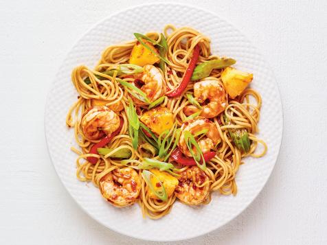 Sweet and Sour Shrimp-and-Noodle Stir-Fry