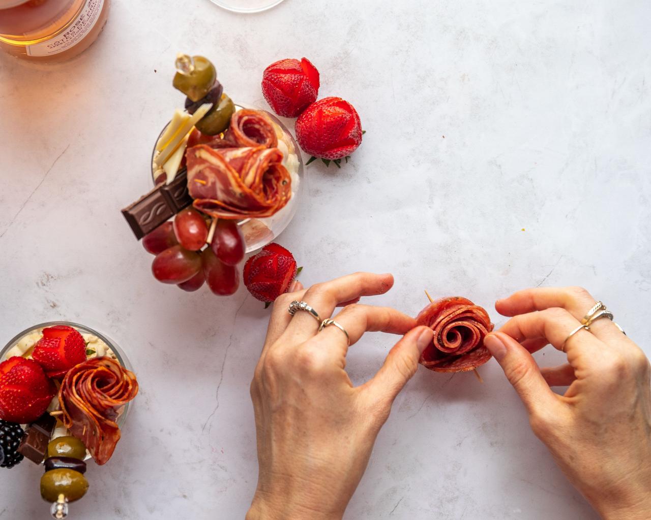 How to Make a Salami Rose Cooking School Food Network