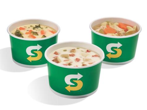 Subway Launches New Trio of Soups