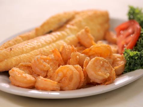 Fried Flounder and Shrimp
