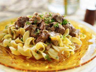 Sunny Anderson makes Sunny's Easy Beef Stroganoff, as seen on Food Network's The Kitchen, Season 32