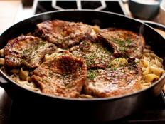 Ree wanted to cook a meal that was fast, affordable and delicious. Although breakfast pork chops are a thrifty ingredient, this is most definitely a dish for lunch or dinner.