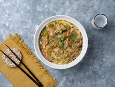 The name of this dish translates to parent and child rice bowl and really makes you wonder what did come first--the chicken or the egg. You get both in this dish. You can also make donburi with any combination of meats, seafood and vegetables.