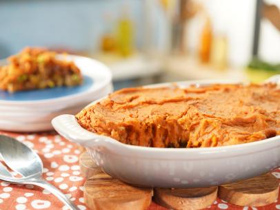Sweet Potato and Turkey Shepherd's Pie, as seen on The Kitchen, season 32.