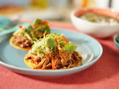 Slow Cooker Al Pastor Style Tacos, as seen on The Kitchen, season 32.