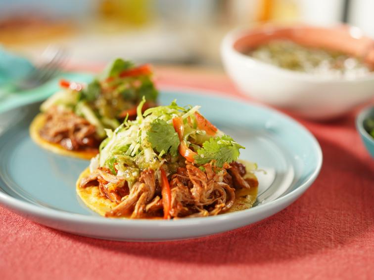 Slow Cooker Al Pastor Style Tacos Recipe Jeff Mauro Food Network