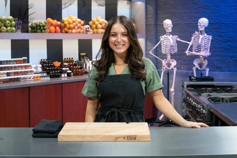 Contestant Emily Solomos, as seen on Halloween Cookie Challenge, Season 1.