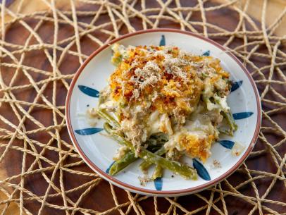 Jet Tila’s Cauliflower Gratin with Leeks and White Cheddar, as seen on Guy's Ranch Kitchen Season 6.