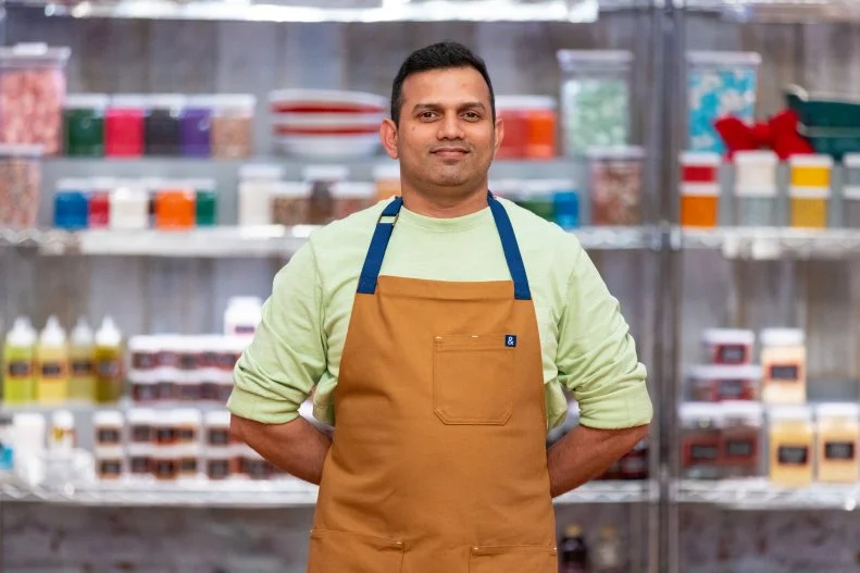 Contestant Harshal Naik, portrait, as seen on Holiday Baking Championship, Season 9.