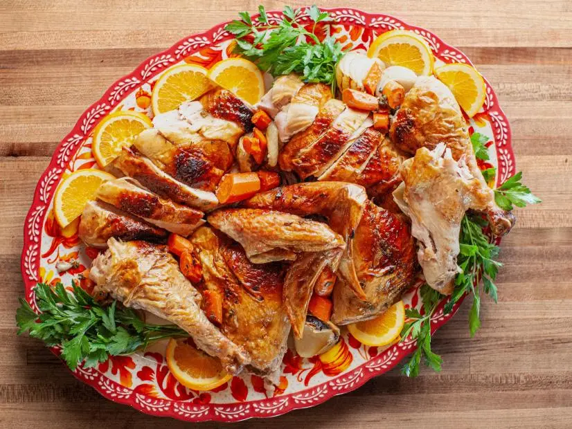 Close-up of Spatchcock Turkey, as seen on The Pioneer Woman, season 32.
