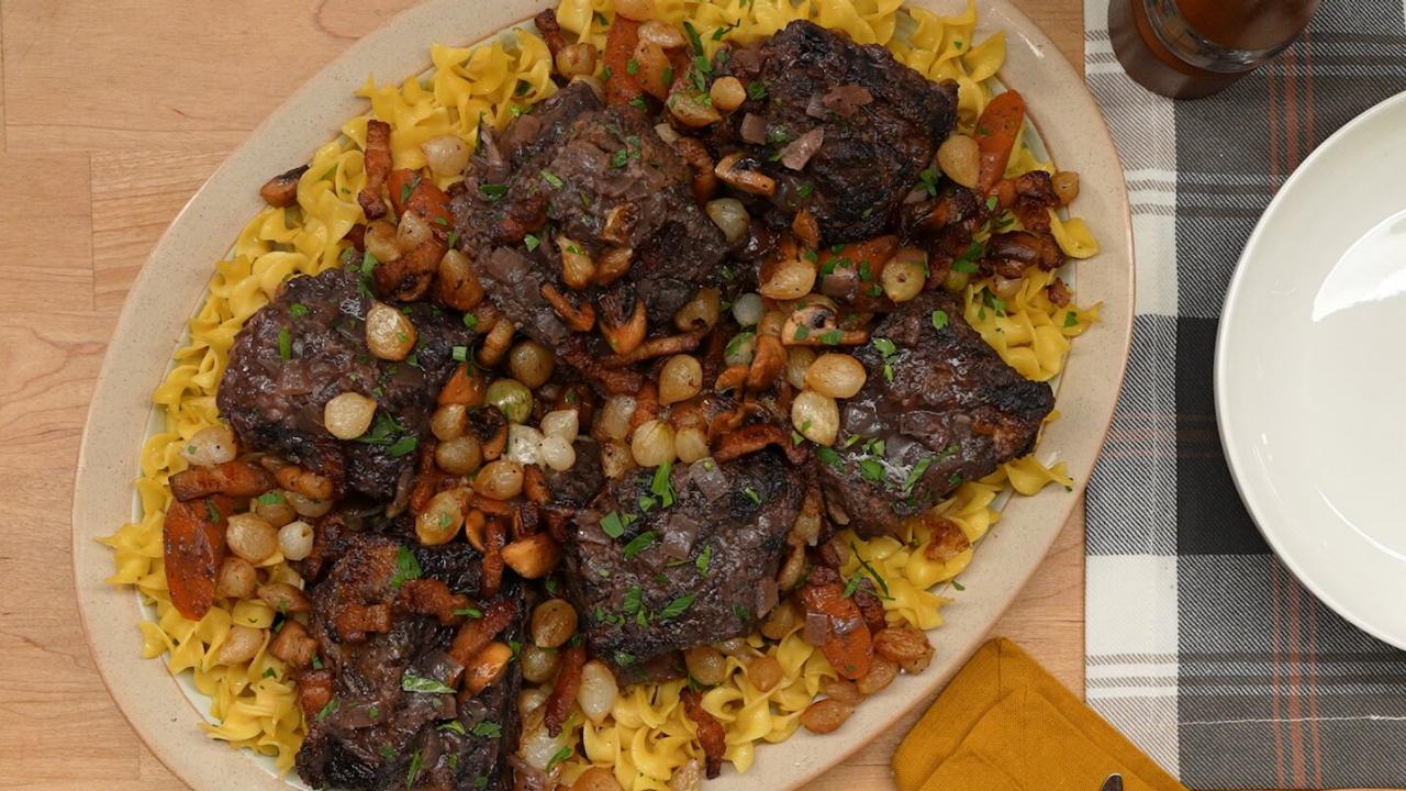Short Ribs with Egg Noodles