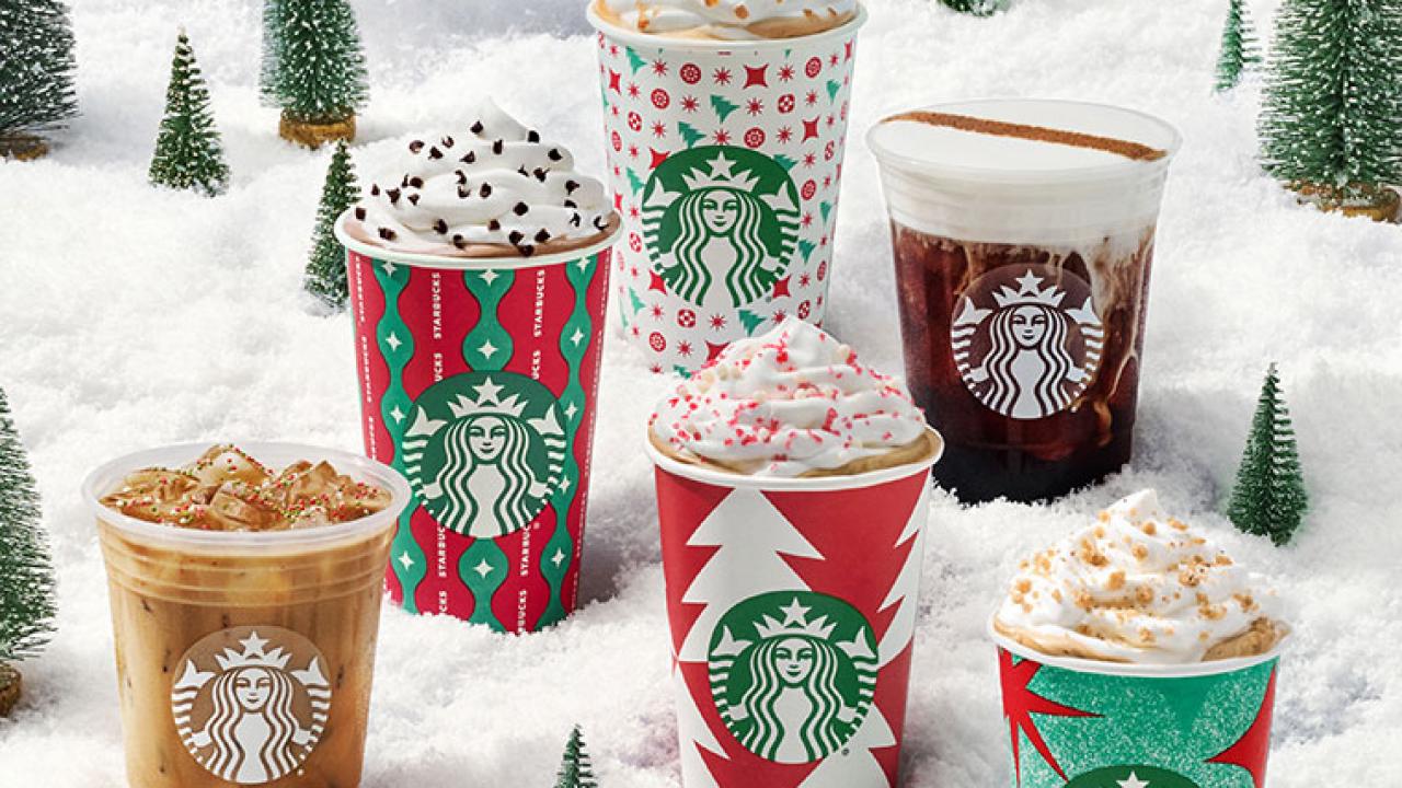 Starbucks unveils festive new Christmas drinkware range for 2020