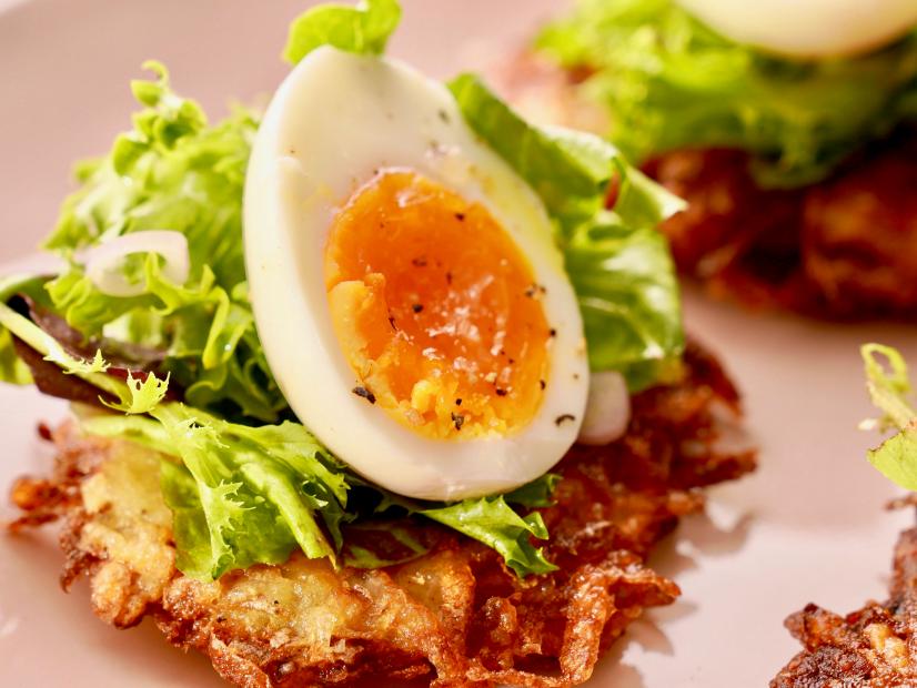 Latkes with Eggs and Greens Recipe Molly Yeh Food Network