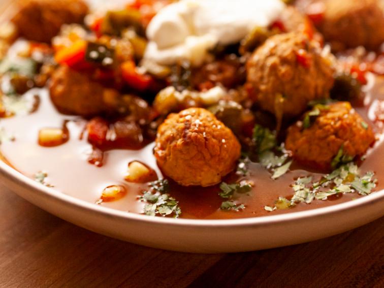 TexMex Meatball Soup Recipe Ree Drummond Food Network