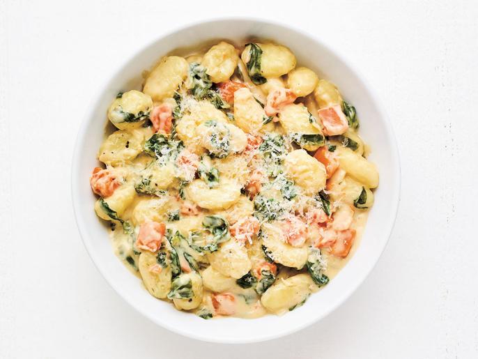 Gnocchi Mac and Cheese with Fall Vegetables Recipe Food Network