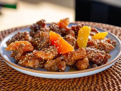 Shirley Chung’s Ms. Chi’s Orange Chicken, as seen on Guy's Ranch Kitchen Season 6.