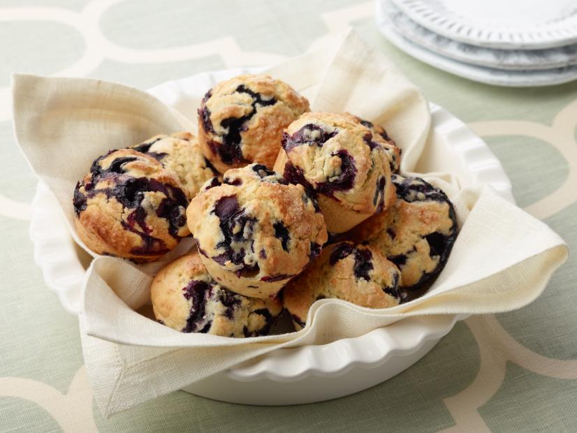 Food Network Kitchen’s Blueberry Muffins, as seen on Food Network.