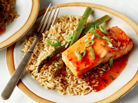 Air Fryer Sweet Chili Salmon