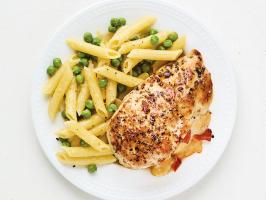 Pepperoni-and-Cheese Stuffed Chicken with Penne
