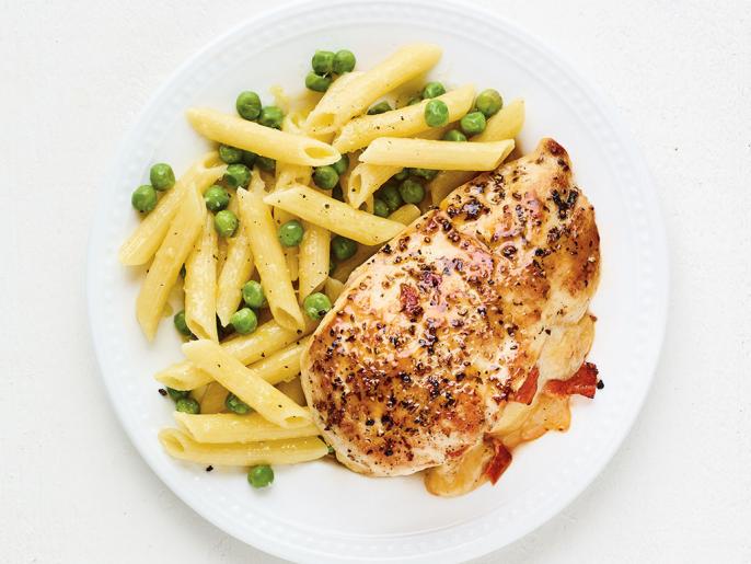 PepperoniandCheese Stuffed Chicken with Penne Recipe Food Network