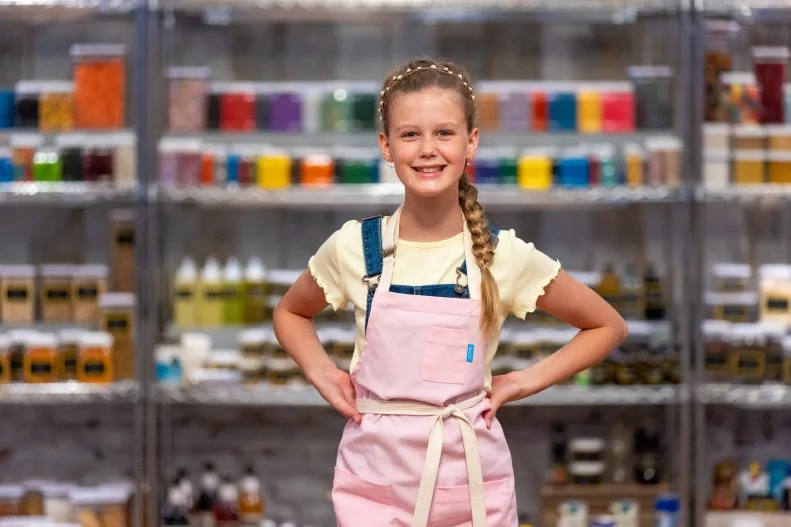 Contestant Foster, portrait, as seen on Kids Baking Championship, Season 11.