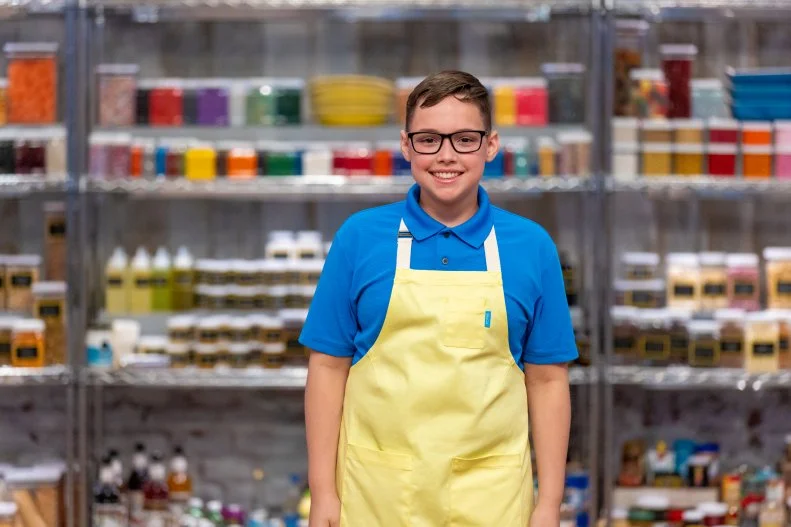 Contestant Nash, portrait, as seen on Kids Baking Championship, Season 11.