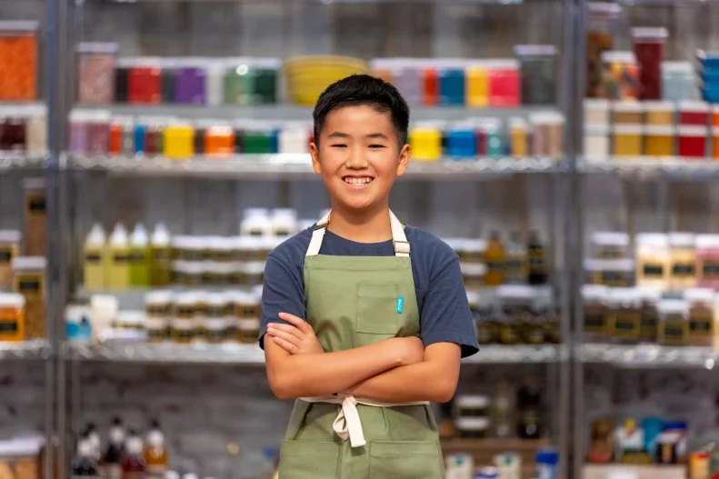 Contestant Toby, portrait, as seen on Kids Baking Championship, Season 11.