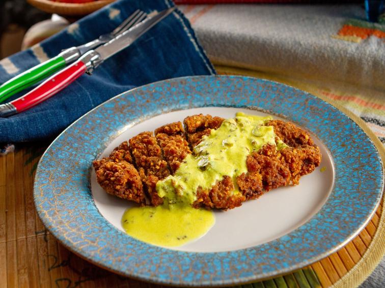 PeanutFried Steak with Yogurt Turmeric Gravy Recipe Aarti Sequeira Food Network