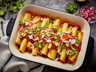 Close up of Enchiladas, as seen on Mary Makes It Easy, Season 2.
