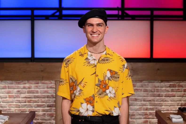 Recruit Paris Nicholson poses, as seen on Worst Cooks in America, Season 25.