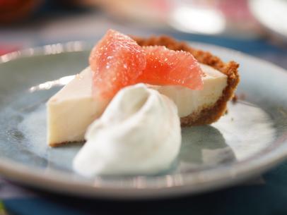 Alex Guarnaschelli's Grapefruit Lime Pie Beauty, as seen on The Kitchen, Season 33.