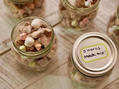Beauty shot of Molly Yeh's S'mores Snack Mix, as seen on Girl Meets Farm Season 12.