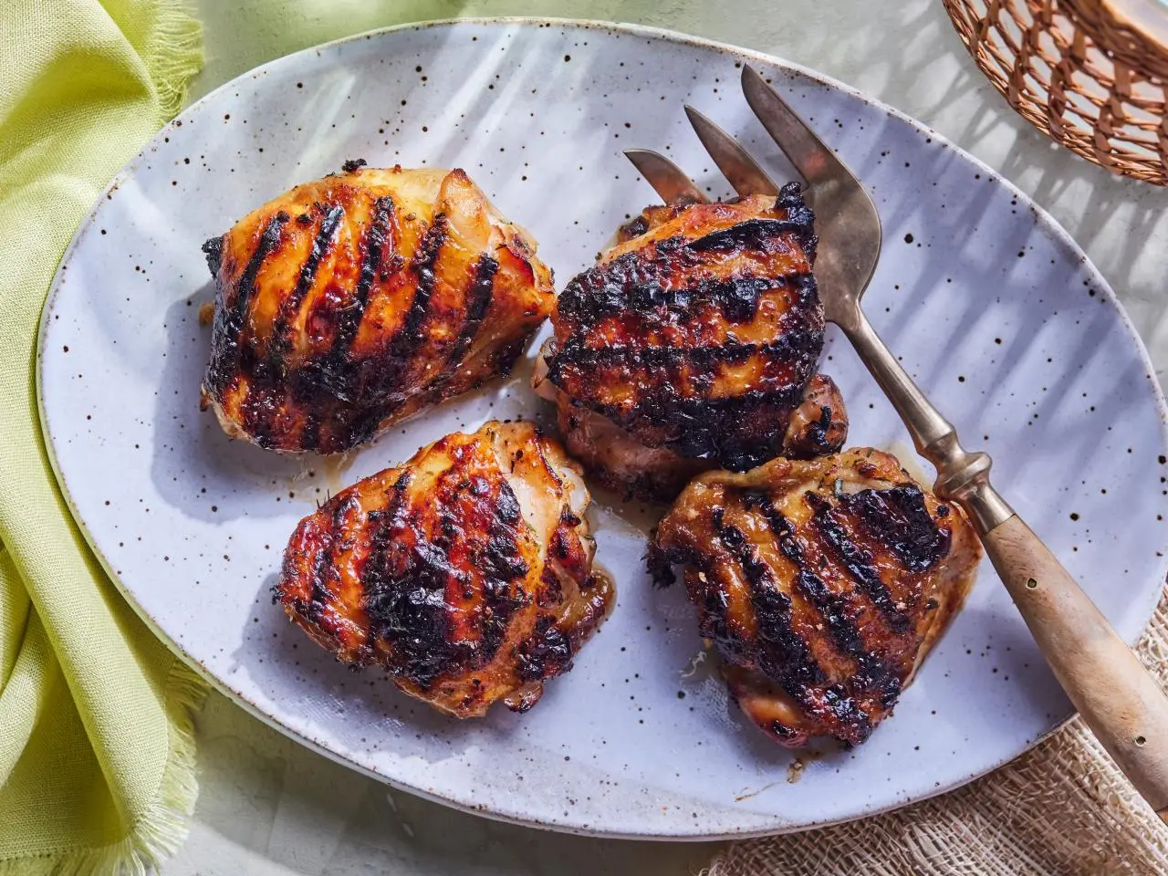 Grilled chicken thigh recipes bobby flay 2025
