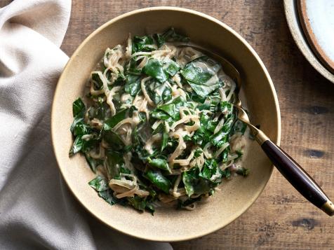 Coconut Milk Braised Collard Greens