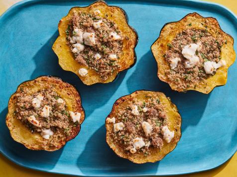 Fonio-Stuffed Acorn Squash