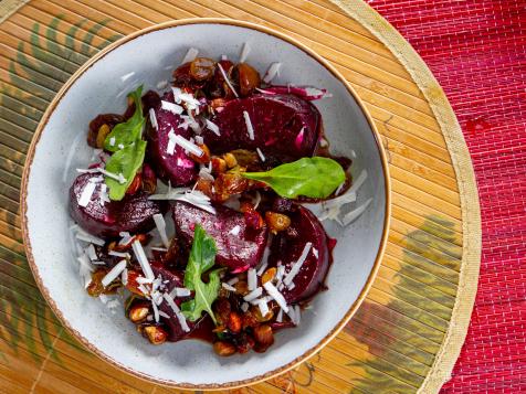 Glazed Beets Agrodolce with Ricotta Salata