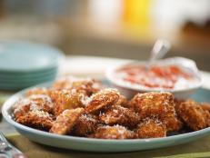 Fried ravioli was accidentally invented in the 1940s at an Italian restaurant in St. Louis called Oldani&rsquo;s. While drinking red wine, the cook accidentally dropped ravioli into the fryer, and the rest is history. Fried ravioli is a fun way to serve the delicious cheese-filled pasta. Buy ravioli with your favorite filling and serve with your favorite pasta sauce for a cheesy appetizer!