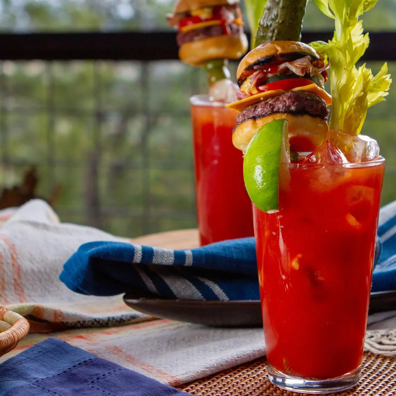 Giant Bloody Mary with Mini Cheeseburger and Friends Recipe | Food 