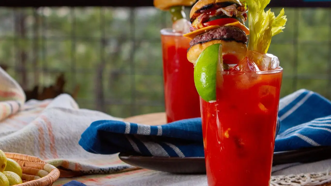 Giant Bloody Mary with Mini Cheeseburger and Friends Recipe | Food