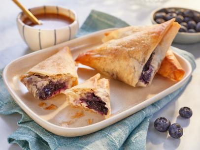 Close-up of Blueberry Turnovers, as seen on Mary Makes It Easy S2