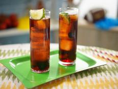 This cocktail takes the beloved rum and cola to another level with luscious cherry flavor from both the cherry cola and maraschino cherry liqueur. Adding a bit of lime cuts the sweetness to make this a showstopper of a drink perfect for any happy hour.