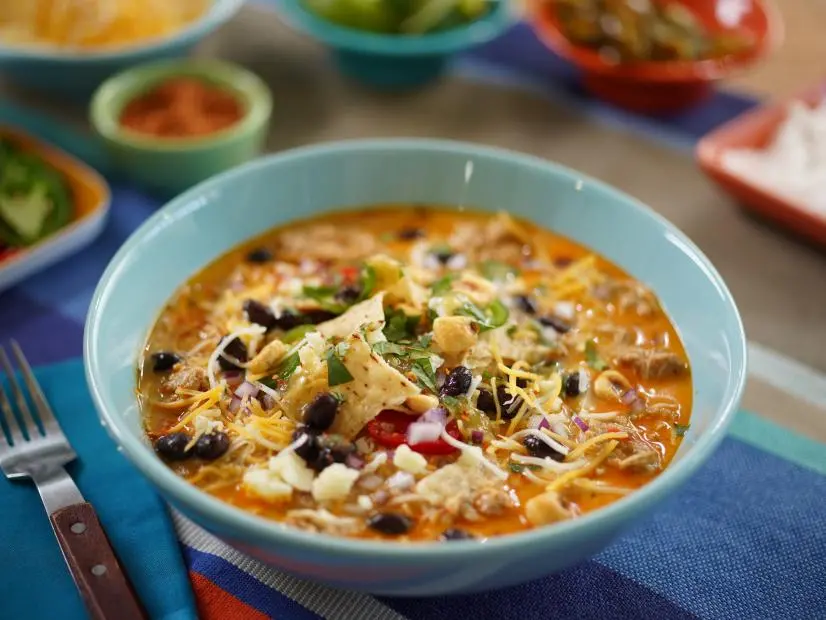 Sunny's White Chicken Chicken Chili Beauty, as seen on The Kitchen, Season 33.