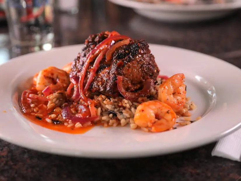 The Spicy Yellowfin Tuna as served at Oyster Creek Inn Restaurant & Boat Bar in Leeds Point, NJ, as seen on Food Network's Triple-D Nation: season 4.