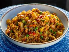This recipe is inspired by Hawaiian local-style fried rice with the addition of juicy pineapple.