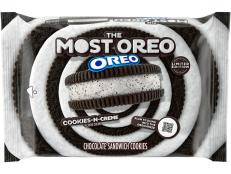 The creme filling has 'real Oreo grind' mixed into it, making it all very 'meta.'