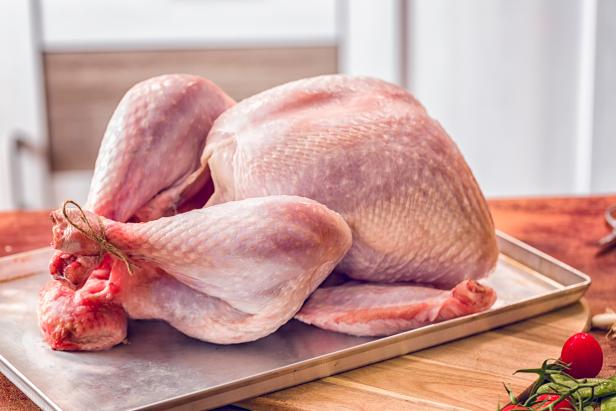 Fresh Raw Turkey Ready to be Prepared for Holidays