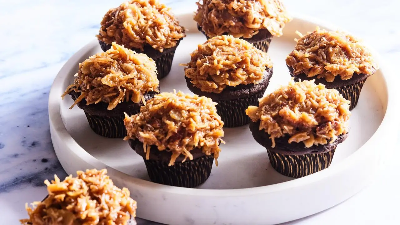 German Chocolate Cupcakes