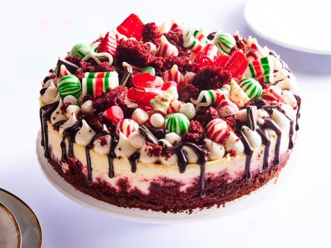 Kardea's Peppermint Red Velvet Cheesecake 