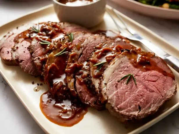 Peppercorn Roast Beef with Onion Gravy Recipe - Chef's Resource Recipes