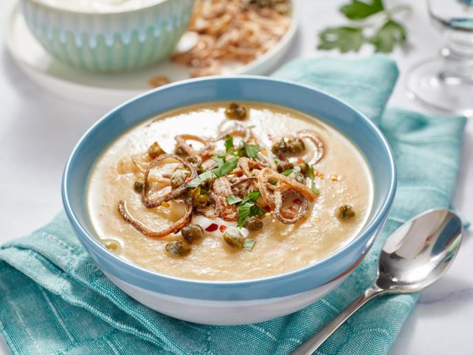 Creamy White Bean Cauliflower Soup Recipe | Food Network